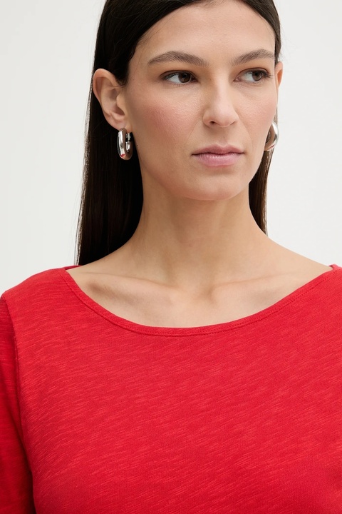 Marc O'Polo longsleeve bawełniany kolor czerwony 600226152199 - zdjęcie produktu nr 2