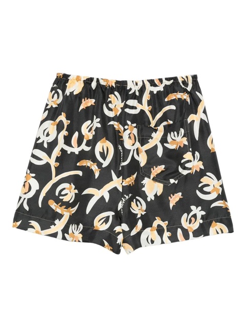 Nanushka floral-print shorts - Black - zdjęcie produktu nr 1