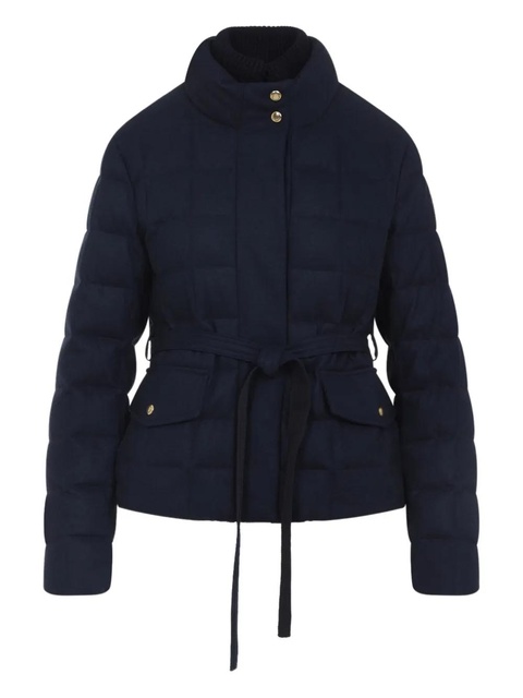 Moncler Bussettes quilted belted jacket - Blue - zdjęcie produktu nr 1