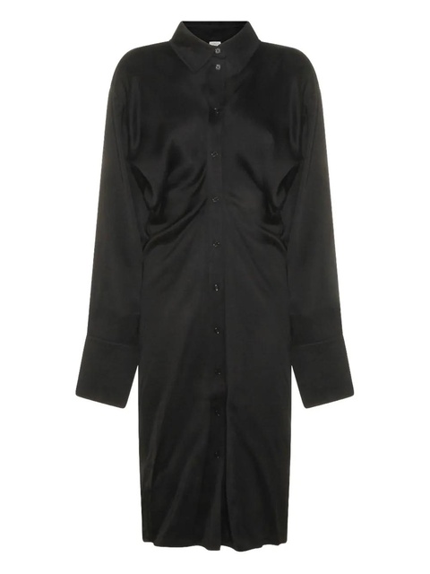 TOTEME button collared midi dress - Black - zdjęcie produktu nr 2