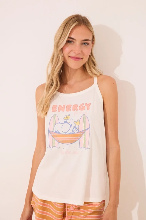 women'secret piżama damska kolor biały 3132122 - zdjęcie produktu nr 1