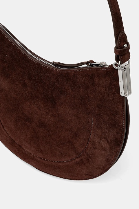 Coccinelle torebka zamszowa COCCINELLESUNUP SUEDE kolor brązowy E1 QKG 13 02 01 - zdjęcie produktu nr 2