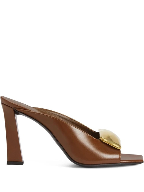 Giuseppe Zanotti 90mm GZ Mya Stone sandals - Brown - zdjęcie produktu nr 1