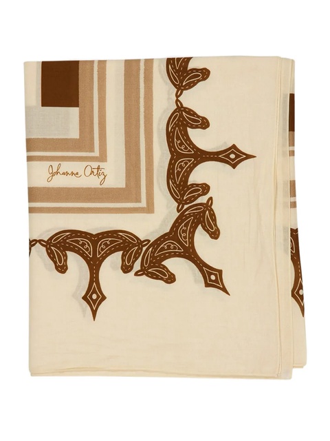 Johanna Ortiz palm-tree striped pareo - Brown - zdjęcie produktu nr 2