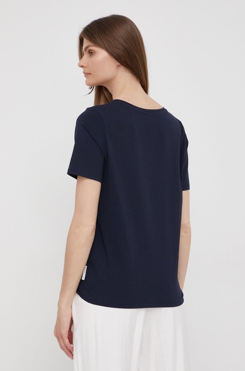 Marc O'Polo t-shirt bawełniany kolor granatowy - zdjęcie produktu nr 2