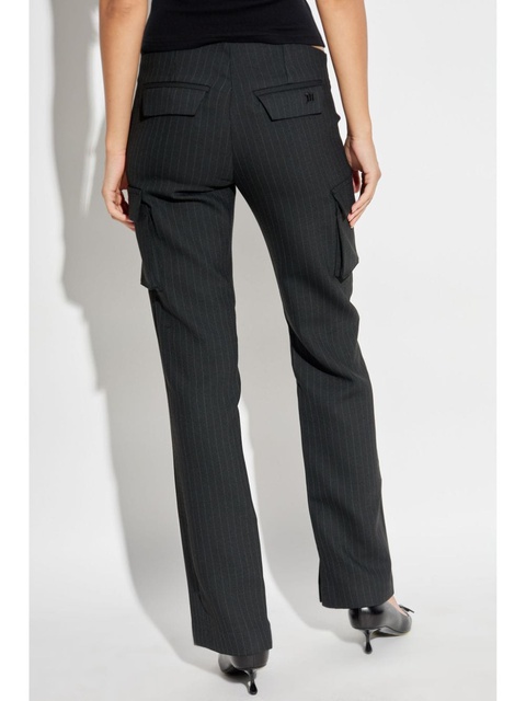 MISBHV pinstriped straight trousers - Black - zdjęcie produktu nr 2