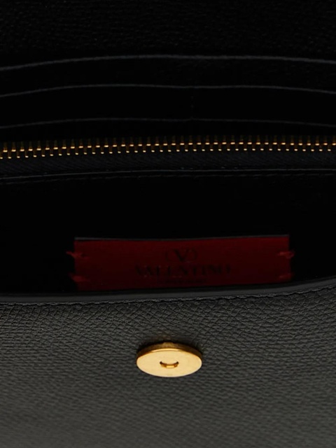 Valentino Garavani VLogo Signature wallet on chain - Black - zdjęcie produktu nr 2