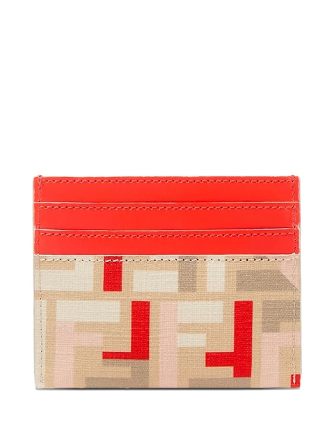 FENDI FF-pattern cardholder - Neutrals - zdjęcie produktu nr 2
