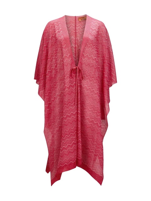 Missoni Mantella chevron-pattern tie scarf - Pink - zdjęcie produktu nr 2