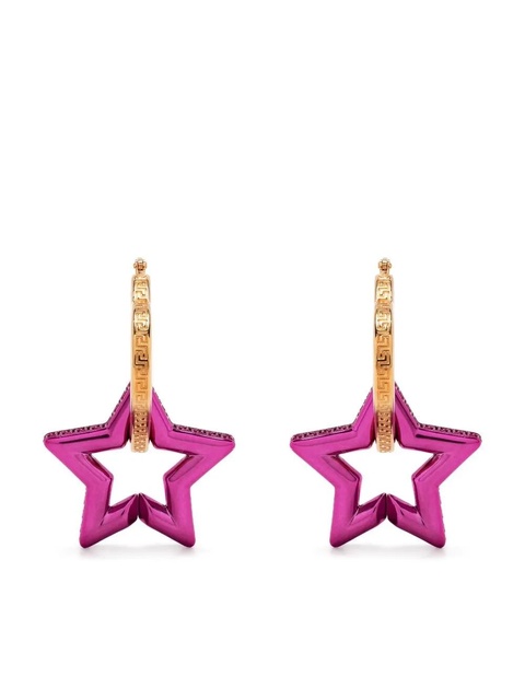 Versace Greca star-shaped drop earrings - Pink - zdjęcie produktu nr 1