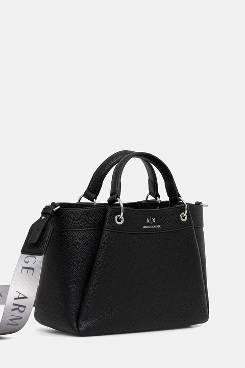 Armani Exchange torebka kolor czarny - zdjęcie produktu nr 2