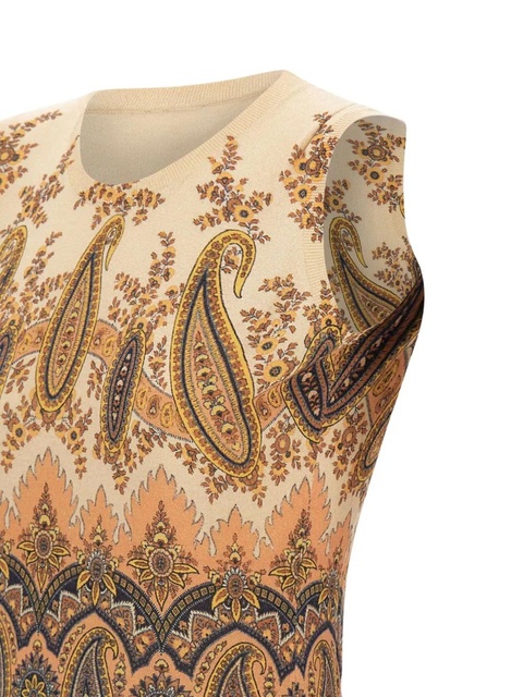 ETRO paisley print sleeveless top - Neutrals - zdjęcie produktu nr 2