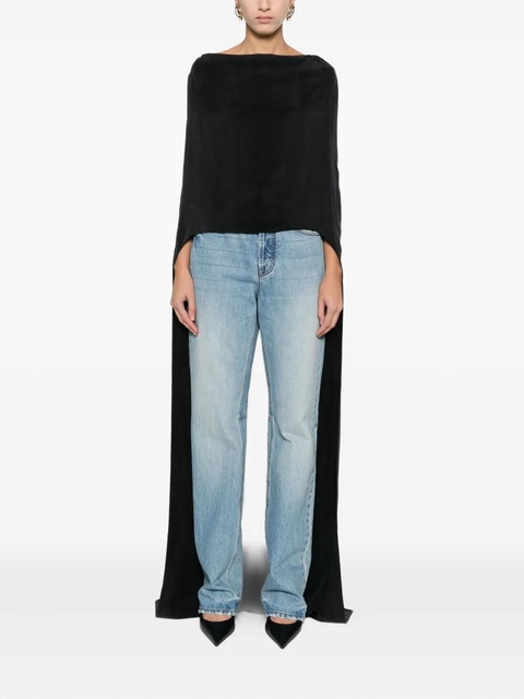 Magda Butrym boat-neck top - Black - zdjęcie produktu nr 1