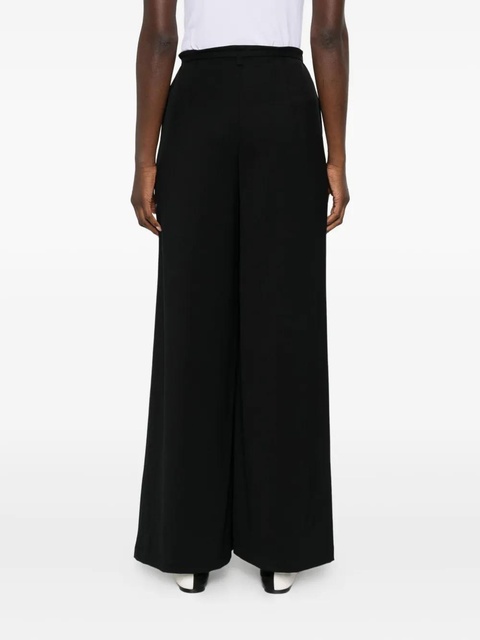 Eleh pleat-detail wide-leg trousers - Black - zdjęcie produktu nr 1