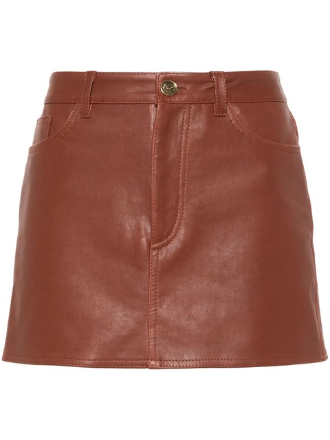 ETRO nappa mini skirt - Brown - zdjęcie produktu nr 1