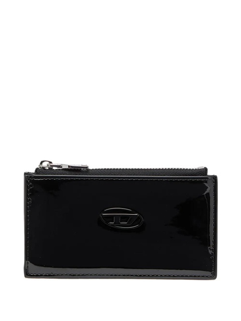 Diesel Play III patent leather cardholder - Black - zdjęcie produktu nr 1