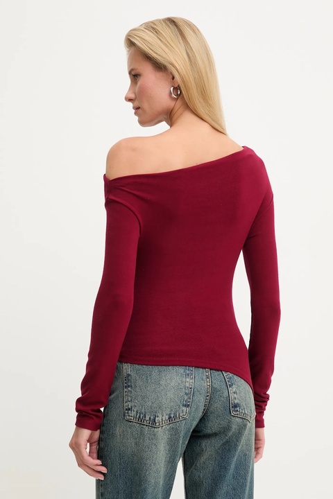 Answear.LAB longsleeve kolor bordowy - zdjęcie produktu nr 2