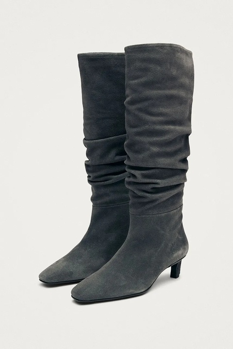 Alohas botki zamszowe Kalila damskie kolor szary na szpilce S101173-01 - zdjęcie produktu nr 2