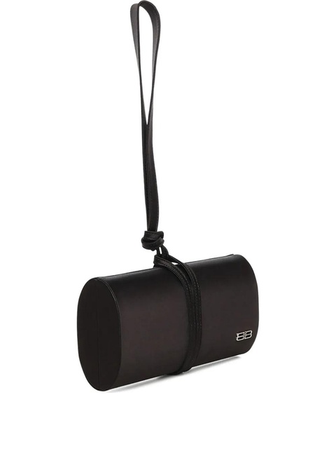 Balenciaga BB satin clutch bag - Black - zdjęcie produktu nr 1