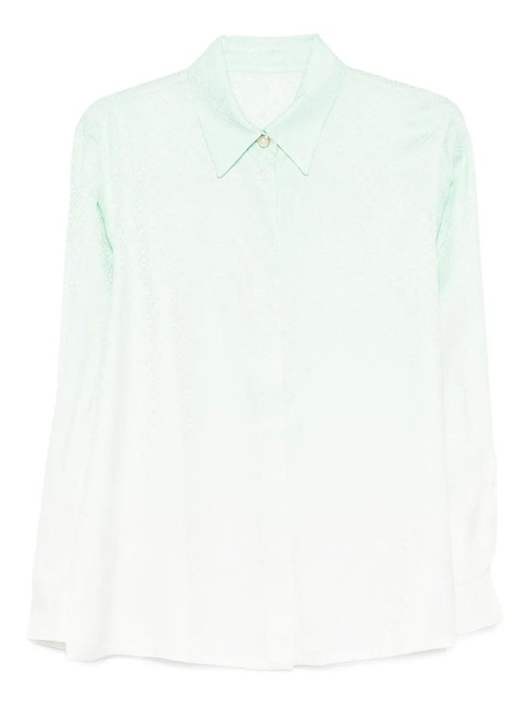 Casablanca gradient textured shirt - Green - zdjęcie produktu nr 1
