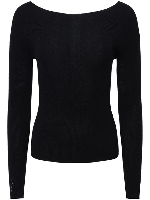 Altuzarra Lee logo-embroidered cashmere jumper - Black - zdjęcie produktu nr 1