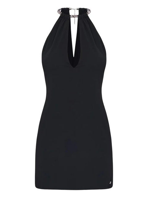 AMIRI rhinestone-embellished mini dress - Black - zdjęcie produktu nr 1