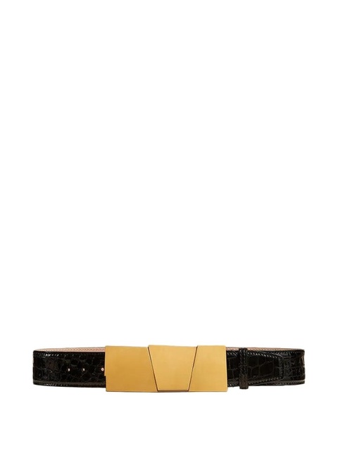KHAITE medium Axel gold-buckle belt - Black - zdjęcie produktu nr 2