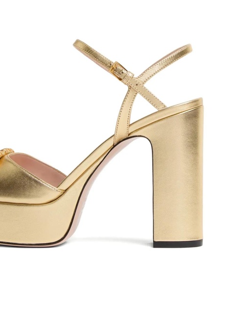 Valentino Garavani 115mm VLogo Signature pumps - Gold - zdjęcie produktu nr 2