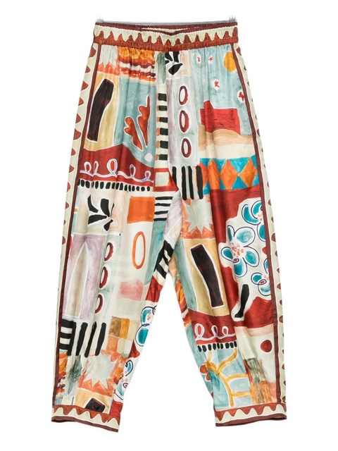 ALEMAIS Michelle elasticated-waisband trousers - Neutrals - zdjęcie produktu nr 1