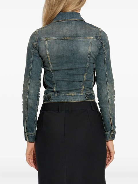 Balenciaga button-fastening denim jacket - Blue - zdjęcie produktu nr 2