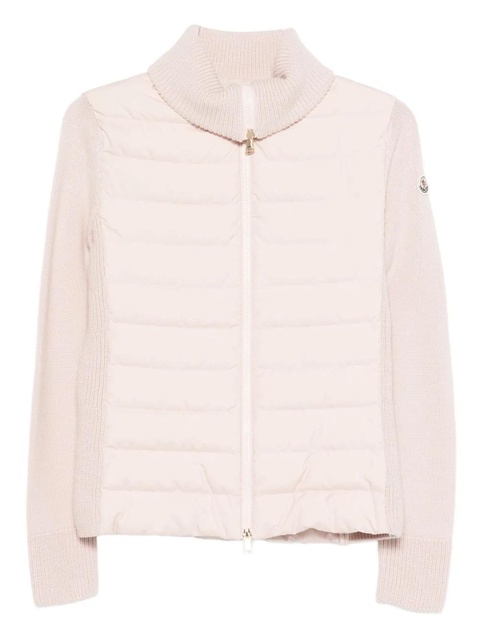 Moncler zip-fastening quilted cardigan - Pink - zdjęcie produktu nr 1