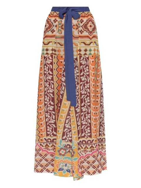 ETRO patterned tie-waist trousers - Neutrals - zdjęcie produktu nr 1