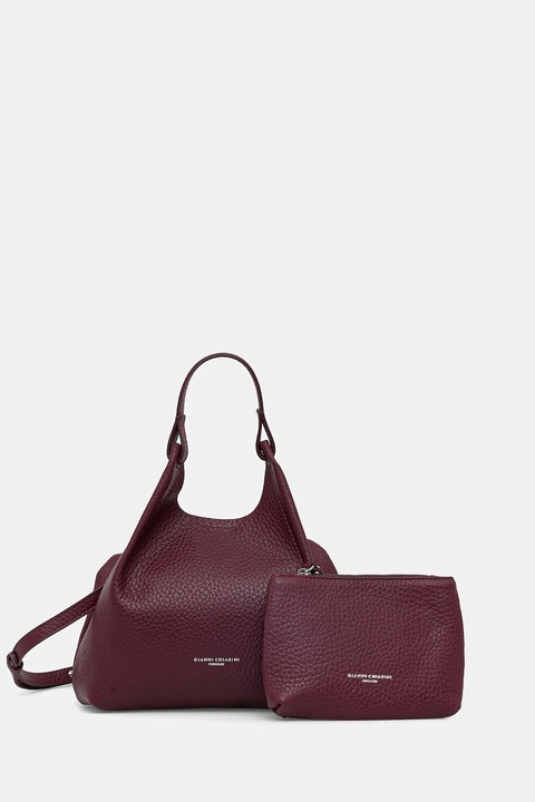 Gianni Chiarini torebka skórzana DUA kolor bordowy BS 9719 RNGDBL - zdjęcie produktu nr 2