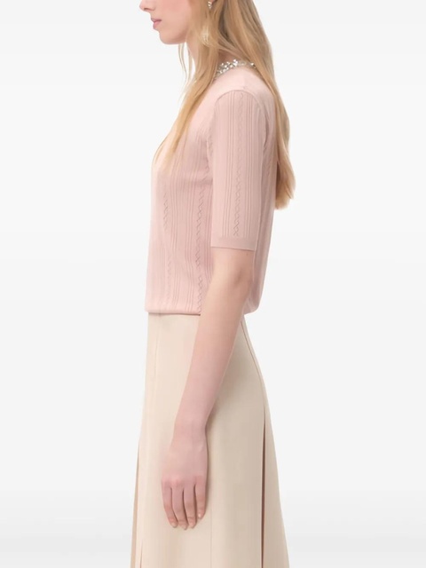 Valentino Garavani embroidered T-shirt - Pink - zdjęcie produktu nr 2