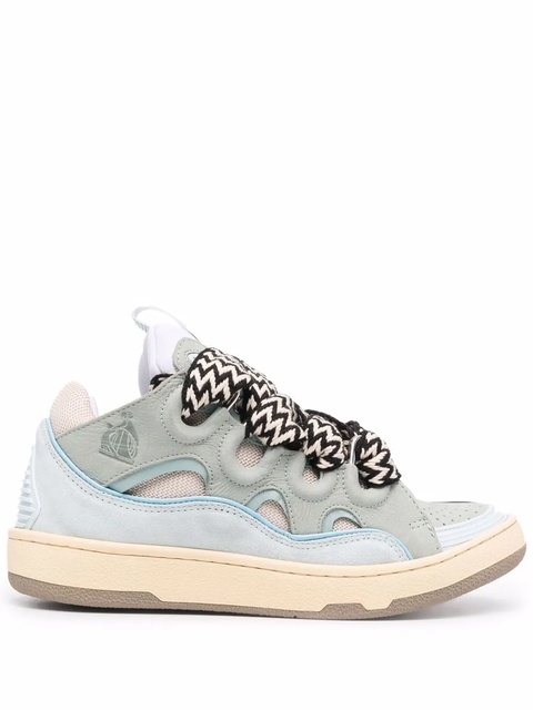 Lanvin Curb lace-up sneakers - Blue - zdjęcie produktu nr 1