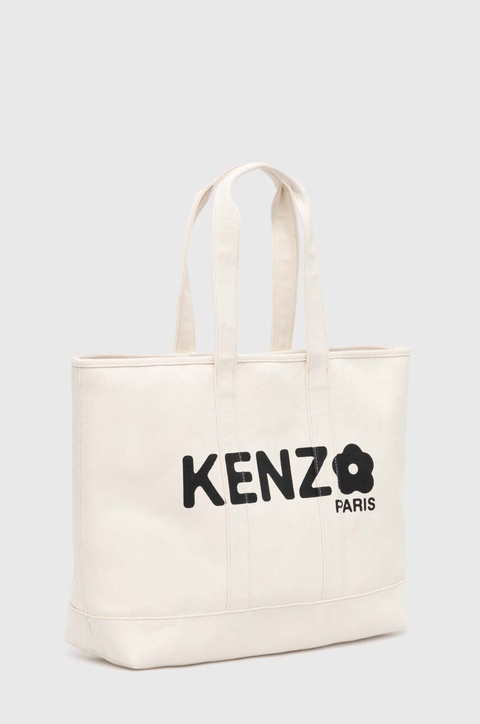 Kenzo torebka bawełniana Utility Large Tote Bag kolor beżowy FE68SA911F36.03 - zdjęcie produktu nr 2
