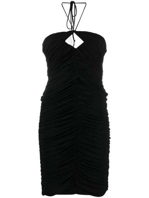 Magda Butrym ruched halterneck mini dress - Black - zdjęcie produktu nr 1