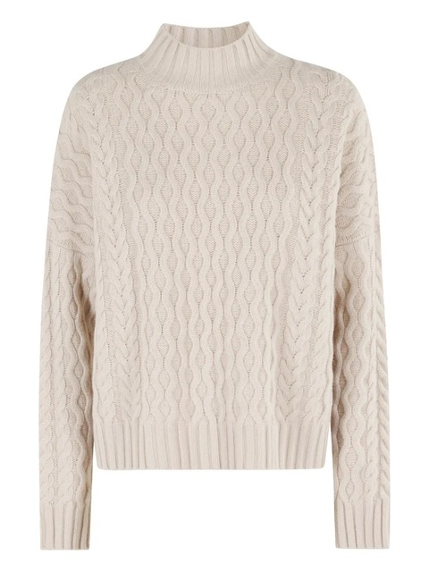 Weekend Max Mara cable-knit high-neck sweater - White - zdjęcie produktu nr 1