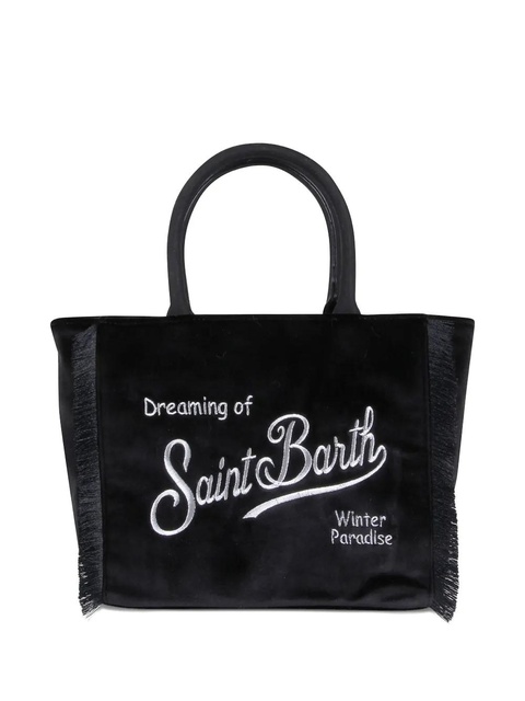 MC2 Saint Barth Vanity fringe-detail tote bag - Black - zdjęcie produktu nr 1