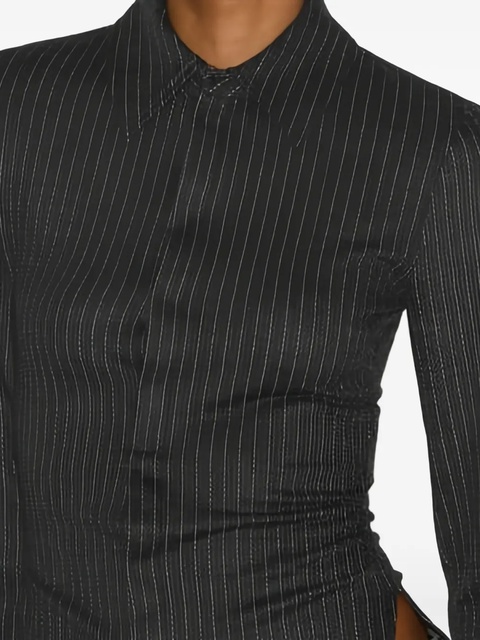 ISABEL MARANT Romea pinstripe shirt - Grey - zdjęcie produktu nr 2