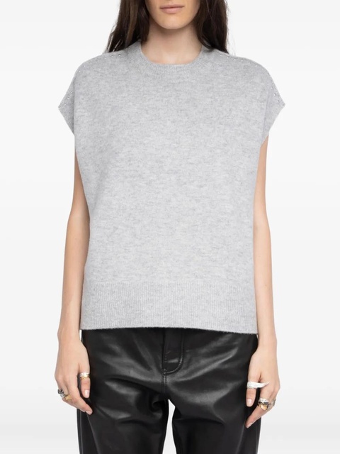 Zadig&Voltaire embellished sleeveless sweater - Grey - zdjęcie produktu nr 2