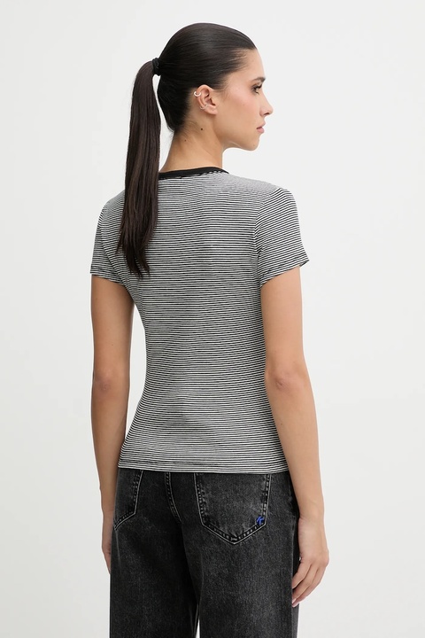 Tommy Jeans t-shirt damski kolor szary DW0DW17383 - zdjęcie produktu nr 2