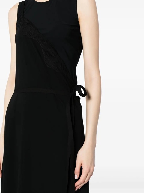MM6 Maison Margiela lace-detail maxi dress - Black - zdjęcie produktu nr 2