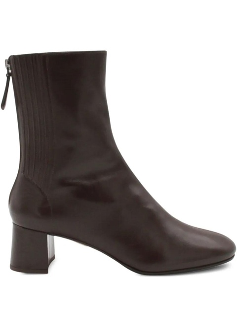 Aquazzura leather block-heel boots - Brown - zdjęcie produktu nr 1