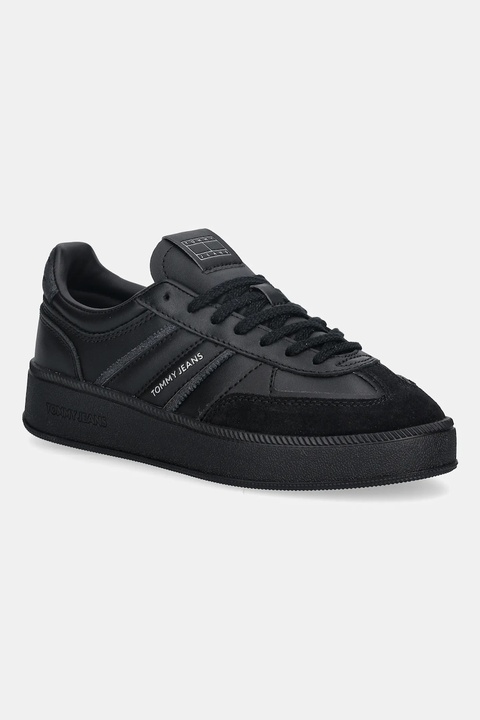 Tommy Jeans sneakersy THE GREENWICH EDGE FLATFORM damskie kolor czarny EN0EN02900 - zdjęcie produktu nr 1