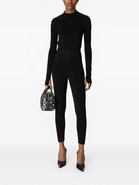 Marine Serre moon-logo leggings - Black - zdjęcie produktu nr 1
