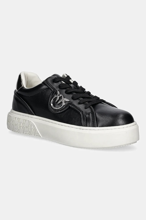 Pinko sneakersy skórzane Yoko 06 damskie kolor czarny SS0041P087Z99 - zdjęcie produktu nr 1
