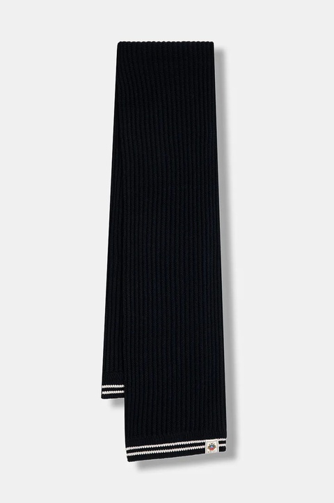 Bally szalik wełniany damski kolor granatowy wzorzysty WSC04M - zdjęcie produktu nr 1