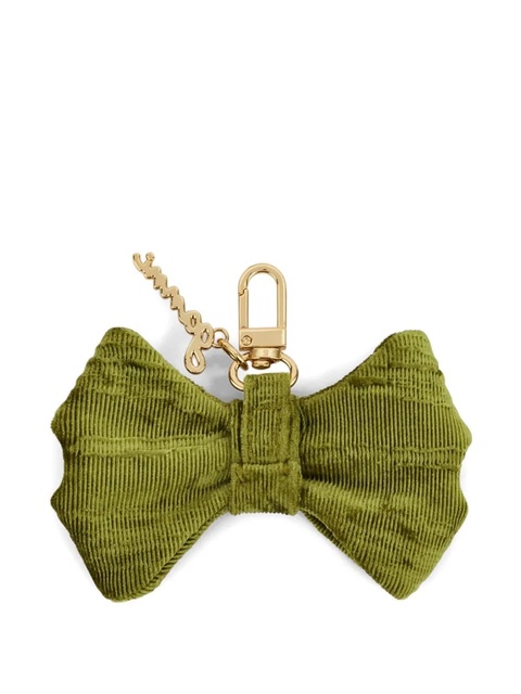 GANNI logo-plaque keyring - Green - zdjęcie produktu nr 2