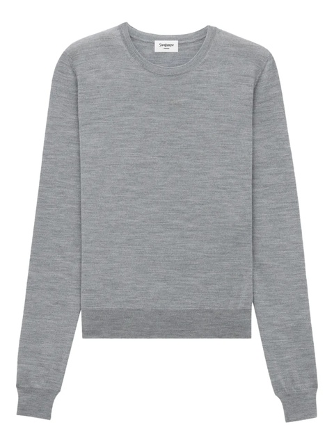 Saint Laurent crew-neck jumper - Grey - zdjęcie produktu nr 1